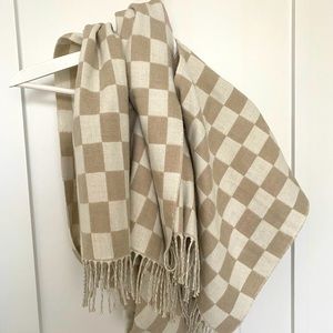 Madewell BRAND NEW windowpane scarf - with tag